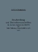 Beschreibung und Betriebsvorschriften für die Dofa-Kabelwinde (80 PS) der Luft-Fahrzeug-Gesellschaft m.b.H. 1917