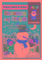 Christmas Colour Me Again & Again - Snowman & Friends