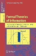 Formal Theories of Information