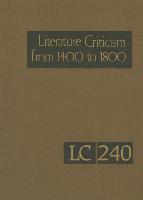 Literature Criticism from 1400 to 1800