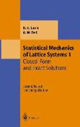 Statistical Mechanics of Lattice Systems 1