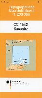 Topographische Übersichtskarte CC1542 Sassnitz 1 : 200 000