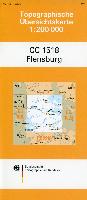 Topographische Übersichtskarte CC1518 Flensburg 1 : 200 000