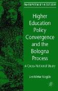 Higher Education Policy Convergence and the Bologna Process