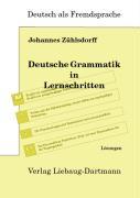 Deutsche Grammatik in Lernschritten. Lösungsbuch