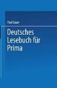 Deutsches Lesebuch für Prima
