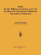 Tafeln für die Differenzenrechnung sowie für die Hyperbel-, Besselschen, elliptischen und anderen Funktionen