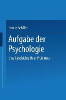 Aufgabe der Psychologie