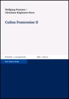 Culina Franconiae II