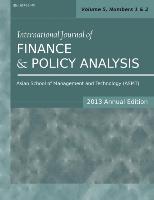 International Journal of Finance and Policy Analysis (2013 Annual Edition)