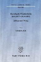 Bernhard Windscheid 26.6.1817-26.10.1892