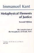 Metaphysical Elements of Justice