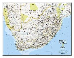 National Geographic: South Africa Classic Wall Map - Laminated (30.25 X 23.5 Inches)