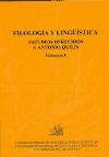 Filología y lingüística : estudios ofrecidos a Antonio Quilis