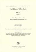Hethitisches Wörterbuch / Band VI: I