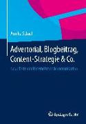 Advertorial, Blogbeitrag, Content-Strategie & Co