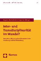 Inter- und Transdisziplinarität im Wandel?