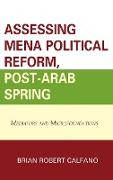 Assessing Mena Political Reform, Post-Arab Spring