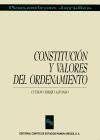 Constitución y valores de ordenamiento
