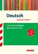 Deutsch - auf einen Blick! Gattungen: Epik, Dramatik und Lyrik