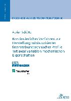 Kontinuierliches Verfahren zur Herstellung miniaturisierter faserverbundtechnischer Profile mit axial variablen mechanischen Eigenschaften