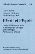 L'Ecrit et l'Esprit