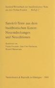 Sanskrit-Texte aus dem buddhistischen Kanon: Neuentdeckungen und Neueditionen