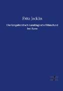 Der langobardisch-karolingische Münzfund bei Ilanz