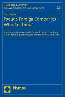 Pseudo Foreign Companies - Who Art Thou?