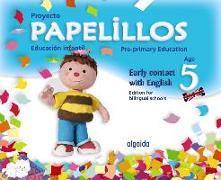 Papelillos, early contact with English, Educación Infantil, 5 years