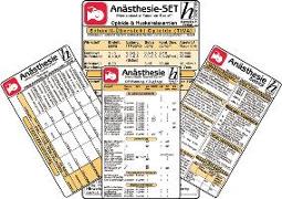 Anästhesie Karten-Set ( 4er-Set ) - Medizinische Taschen-Karte