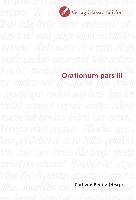 Orationum pars III