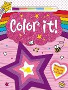 Color It!: Princesses, Pets and Cool Stuff! with Multi-Color Crayon [With Crayons]