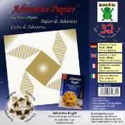 Adventus Papier Gold Weiß