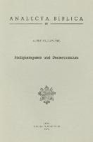 Heiligkeitsgesetz Und Deuteronomium: Eine Vergleichende Studie