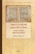 Ottoman Turkish and Ça&#285,atay Mss in Canada: A Union Catalogue of the Four Collections