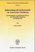 Industriekartelle in Österreich vor dem Ersten Weltkrieg