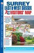 Surrey, East & West Sussex A-Z Visitors' Map