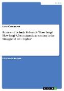 Review of Belinda Robnett¿s "How Long? How long? African-American women in the Struggle of Civil Rights"