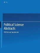 Political Science Abstracts