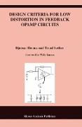 Design Criteria for Low Distortion in Feedback Opamp Circuits