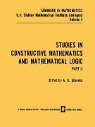 Studies in Constructive Mathematics and Mathematical Logic Part 2