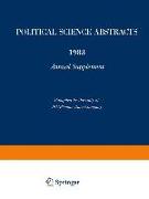 Political Science Abstracts: 1983 Annual Supplement