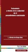 Tratamiento y efectos de la caducidad en el procedimiento sancionador