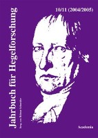 Jahrbuch für Hegelforschung