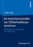 Der Investitionscharakter von CSR bei Familienunternehmen