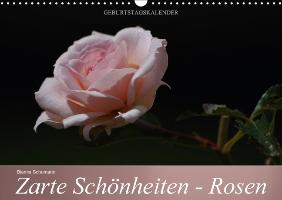 Zarte Schönheiten - Rosen (Wandkalender immerwährend DIN A3 quer)