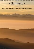 Schweiz - Berge, See- und Flusslandschaften im Wandel des Jahres (Wandkalender immerwährend DIN A2 hoch)
