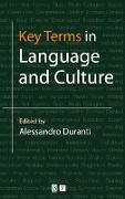 Key Terms in Language and Culture