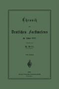 Chronik des Deutschen Forstwesens im Jahre 1882